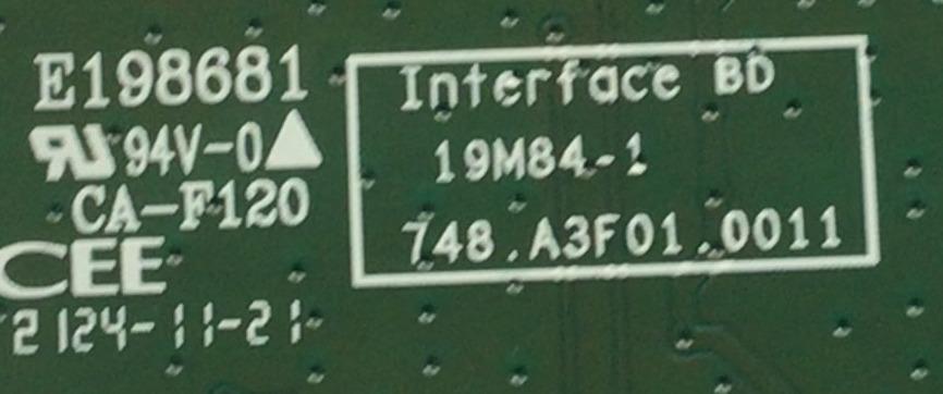 MAIN PARA MONITOR DELL / NUMERO DE PARTE 7ZB.A3F01.A012 / 748.A3F01.0011 / MODELO S2721HT - Imagen 2